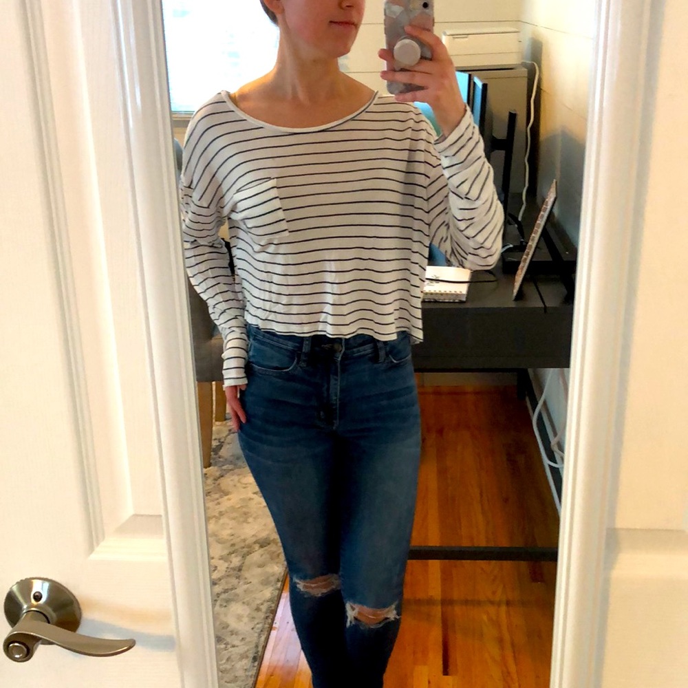 Kirra Striped Crop Top